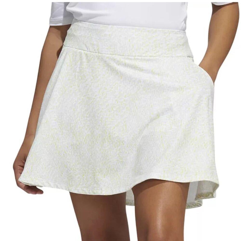 NWT WOMEN'S ADIDAS PRINTED FRILL GOLF SKORT/SKIRT UNDERSHORTS MEDIUM MSRP $75